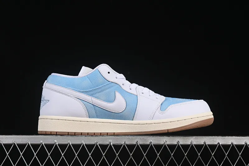 All categories Air Jordan Jordan series basketball shoes Air Jordan 1 Low Air Jordan 1 Low "Worn Blue" AJ1 Jordan 1 denim low-top cultural and casual sneakers HQ2004-400
